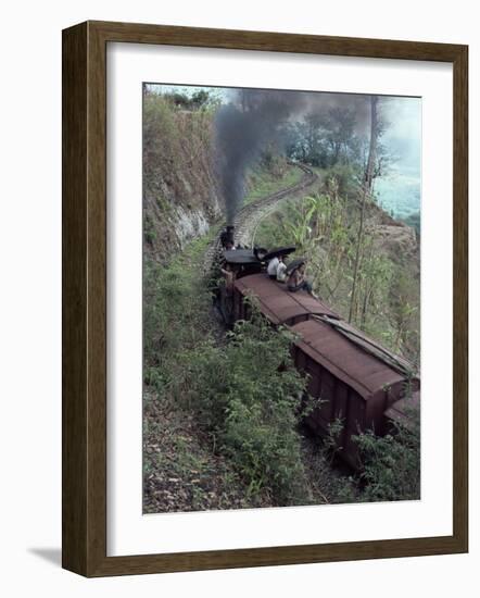 Steam Train on the Way to Darjeeling, West Bengal State, India, Asia-Sybil Sassoon-Framed Photographic Print