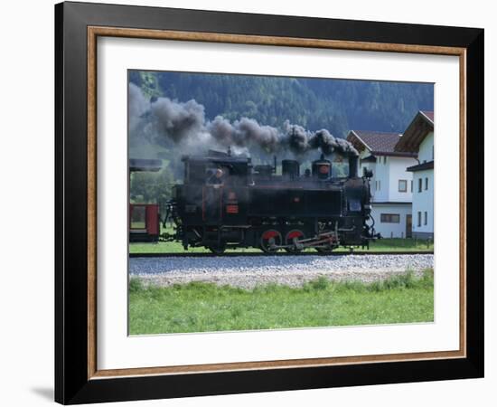 Steam Train, Ziller Valley, the Tirol, Austria, Europe-Gavin Hellier-Framed Photographic Print