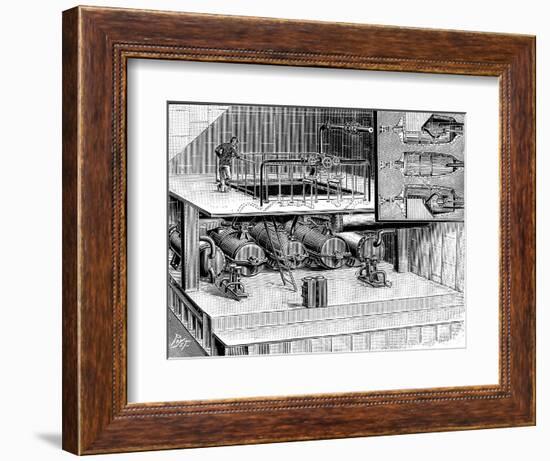 Steam Turbines Fitted into the Dover Packet Boat Queen, 1904-null-Framed Giclee Print