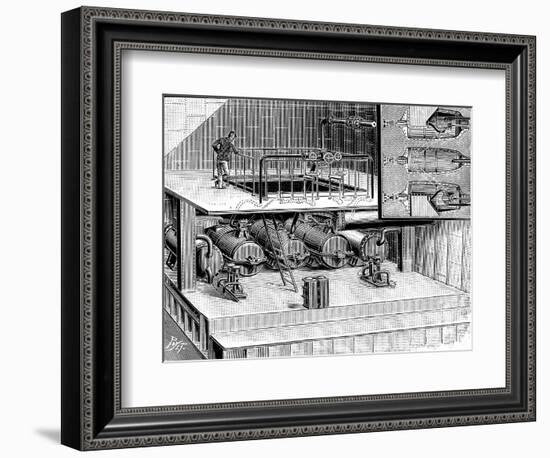 Steam Turbines Fitted into the Dover Packet Boat Queen, 1904-null-Framed Giclee Print