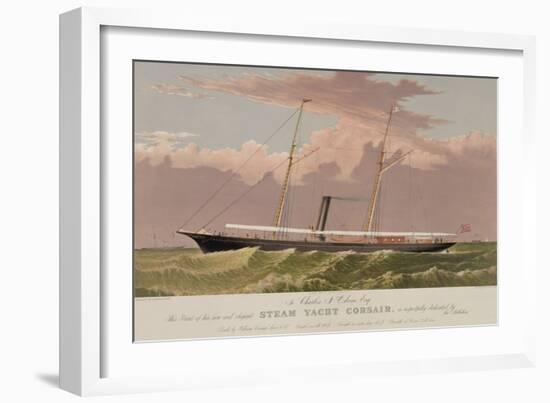 Steam Yacht Corsair-null-Framed Art Print