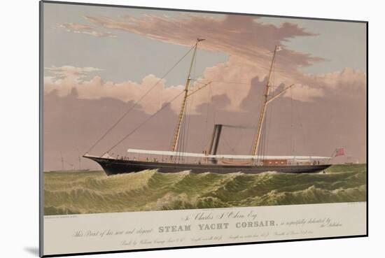Steam Yacht Corsair-null-Mounted Art Print