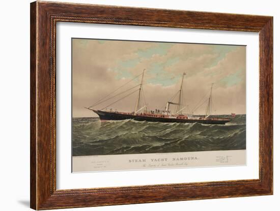 Steam Yacht Namouna-null-Framed Art Print