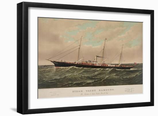 Steam Yacht Namouna-null-Framed Art Print