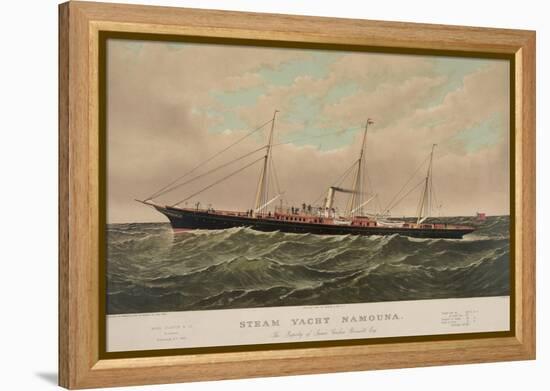 Steam Yacht Namouna-null-Framed Stretched Canvas