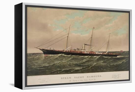 Steam Yacht Namouna-null-Framed Stretched Canvas