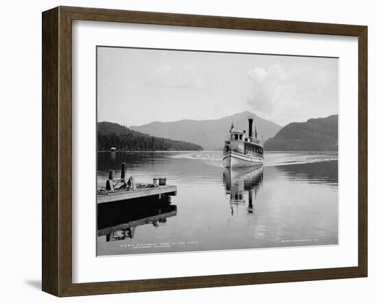 Steamboat Doris on Lake Placid, Adirondack Mountains, C.1902-null-Framed Photographic Print