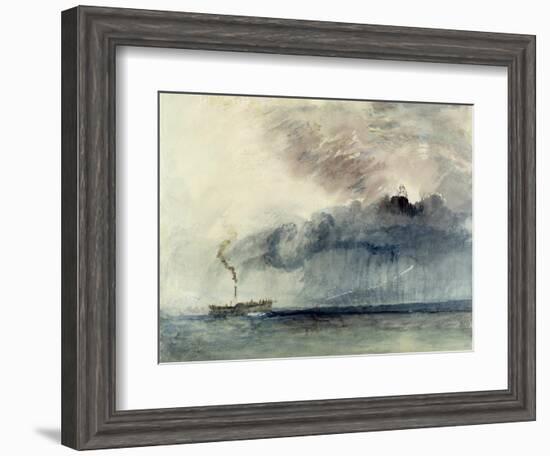 Steamboat in a Storm, C.1841 (W/C and Pencil on Paper)-J. M. W. Turner-Framed Premium Giclee Print
