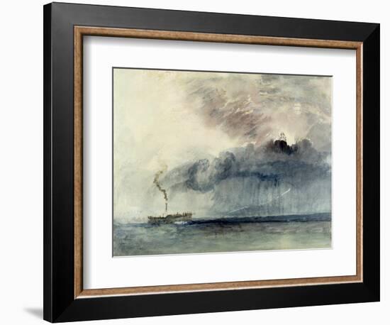 Steamboat in a Storm, C.1841 (W/C and Pencil on Paper)-J. M. W. Turner-Framed Premium Giclee Print