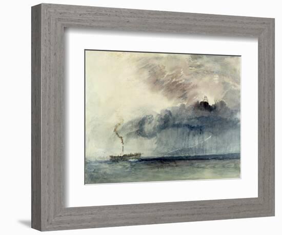 Steamboat in a Storm, C.1841 (W/C and Pencil on Paper)-J. M. W. Turner-Framed Giclee Print