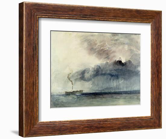 Steamboat in a Storm, C.1841 (W/C and Pencil on Paper)-J. M. W. Turner-Framed Giclee Print