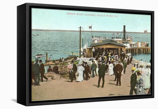 Steamboat Landing, Rocky Point, Rhode Island-null-Framed Stretched Canvas