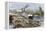 Steamboat Loading Cotton on Buffalo Bayou, Connected to the Gulf of Mexico, Houston, Texas, 1870s-null-Framed Premier Image Canvas