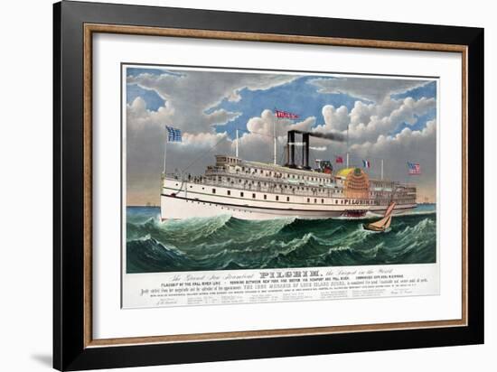 Steamboat: Pilgrim, c1883-Currier & Ives-Framed Giclee Print