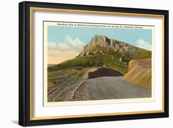 Steamboat Rock, Big Horn Mountains, Wyoming-null-Framed Art Print