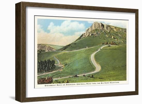 Steamboat Rock, Big Horn Mountains, Wyoming-null-Framed Art Print