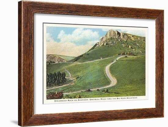 Steamboat Rock, Big Horn Mountains, Wyoming-null-Framed Art Print