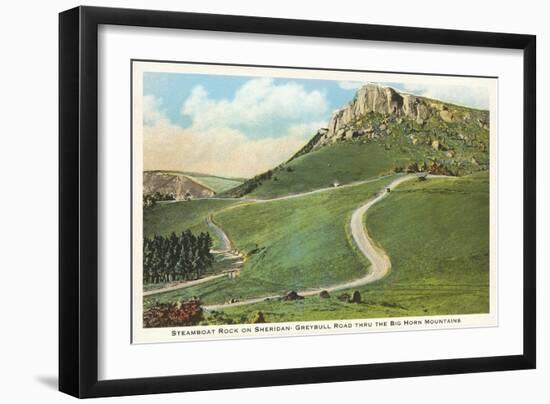 Steamboat Rock, Big Horn Mountains, Wyoming-null-Framed Art Print