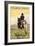 Steamboat Springs, Colorado, Cowboy on Horseback-Lantern Press-Framed Art Print