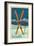 Steamboat Springs, Colorado - Crossed Skis-Lantern Press-Framed Art Print