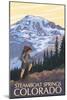 Steamboat Springs, Colorado - Hiker-Lantern Press-Mounted Art Print