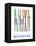 Steamboat Springs, Skis in Snow-Lantern Press-Framed Stretched Canvas