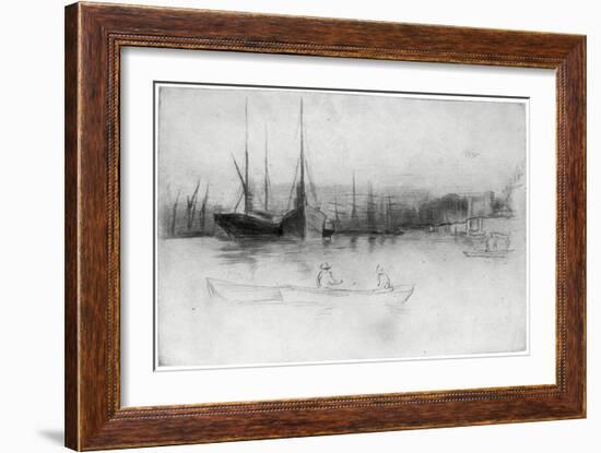 Steamboats Off the Tower, 1875-James Abbott McNeill Whistler-Framed Giclee Print