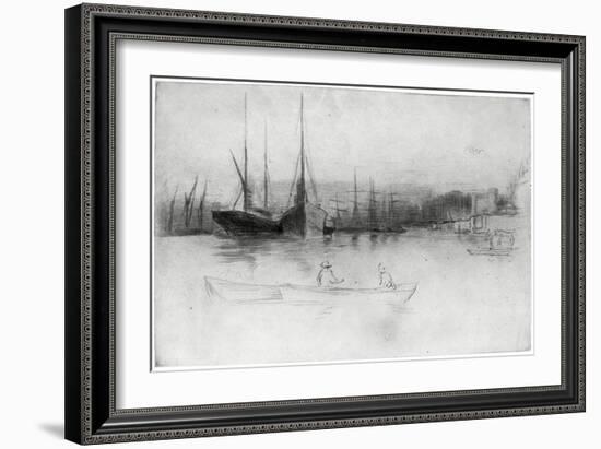 Steamboats Off the Tower, 1875-James Abbott McNeill Whistler-Framed Giclee Print