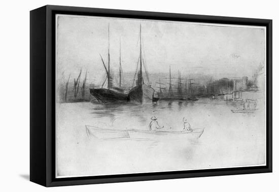 Steamboats Off the Tower, 1875-James Abbott McNeill Whistler-Framed Premier Image Canvas