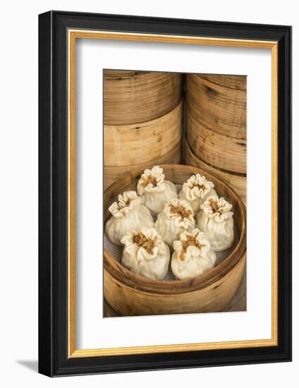 Steamed Dumplings (Steamed Bun or Xiaolongbao), Qibao, Shanghai, China-Jon Arnold-Framed Photographic Print