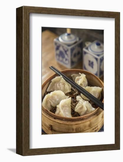 Steamed Dumplings (Steamed Bun or Xiaolongbao), Qibao, Shanghai, China-Jon Arnold-Framed Photographic Print