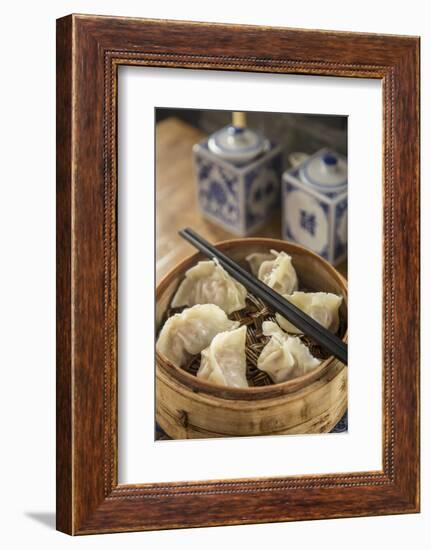 Steamed Dumplings (Steamed Bun or Xiaolongbao), Qibao, Shanghai, China-Jon Arnold-Framed Photographic Print