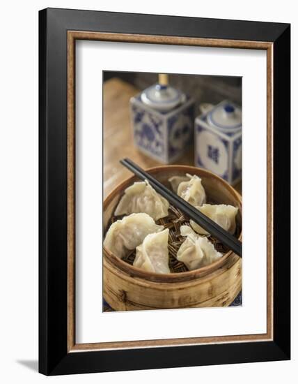 Steamed Dumplings (Steamed Bun or Xiaolongbao), Qibao, Shanghai, China-Jon Arnold-Framed Photographic Print