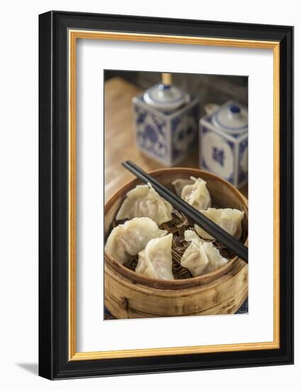 Steamed Dumplings (Steamed Bun or Xiaolongbao), Qibao, Shanghai, China-Jon Arnold-Framed Photographic Print