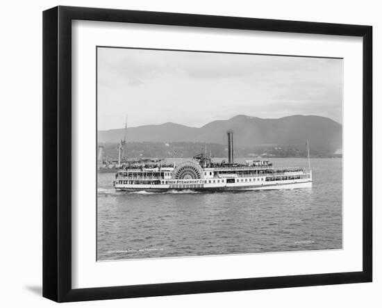 Steamer Cetus, Iron Steamboat Co. 1909-Detroit Publishing Co.-Framed Photographic Print