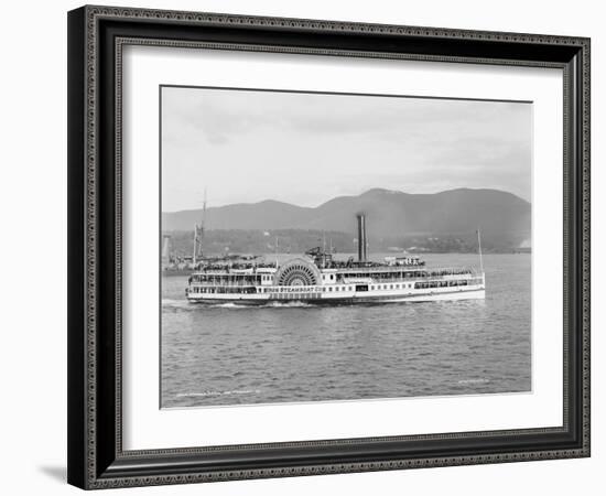 Steamer Cetus, Iron Steamboat Co. 1909-Detroit Publishing Co.-Framed Photographic Print