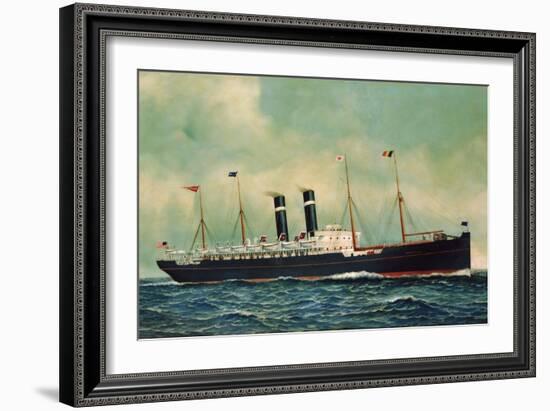 Steamer Kroonland, 1903-Antonio Jacobsen-Framed Giclee Print