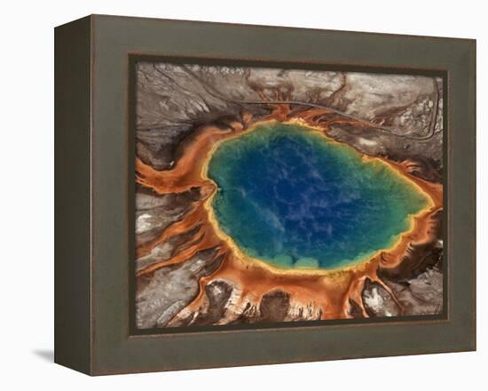 Steaming Blue Hot Spring-Raymond Gehman-Framed Premier Image Canvas