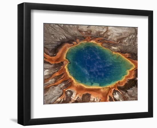 Steaming Blue Hot Spring-Raymond Gehman-Framed Photographic Print