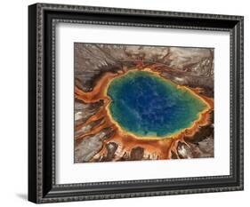 Steaming Blue Hot Spring-Raymond Gehman-Framed Photographic Print