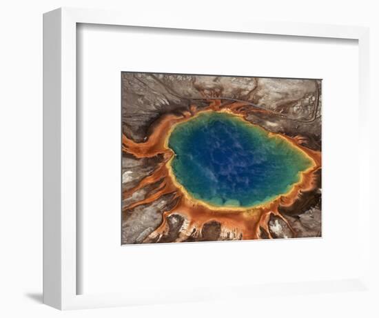 Steaming Blue Hot Spring-Raymond Gehman-Framed Photographic Print