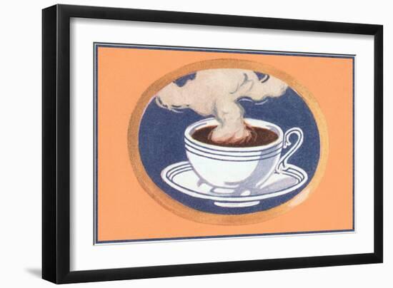 Steaming Cup of Coffee-null-Framed Art Print