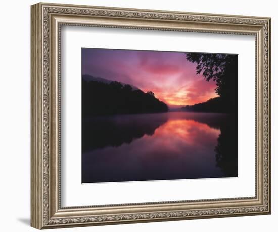 Steaming Kentucky River at Sunrise, Kentucky, USA-Adam Jones-Framed Photographic Print