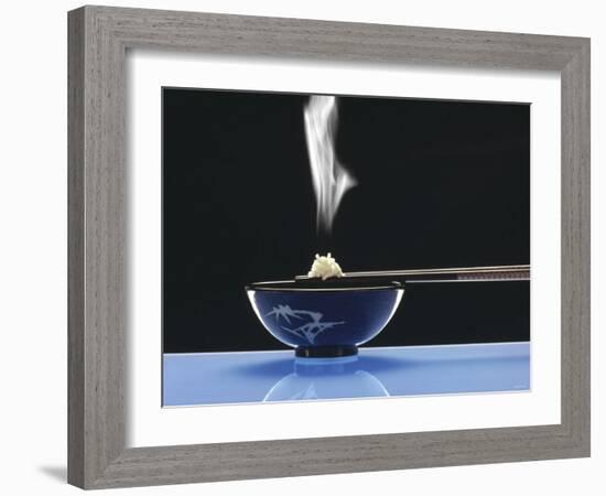 Steaming Rice and Chop Sticks-Gerrit Buntrock-Framed Photographic Print