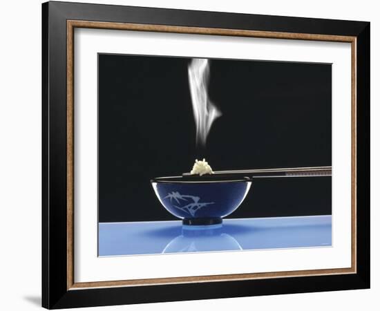 Steaming Rice and Chop Sticks-Gerrit Buntrock-Framed Photographic Print