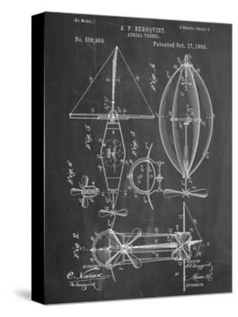 Antique Vintage Plane 402 Official Steampunk Aerial Vessel US Patent Art Print