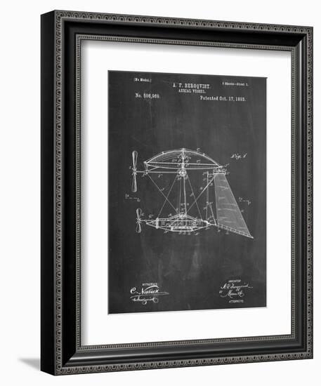 Steampunk Aerial Vessel 1893 Patent-null-Framed Premium Giclee Print