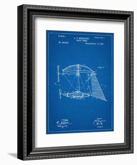 Steampunk Aerial Vessel 1893 Patent-null-Framed Premium Giclee Print