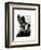 Steampunk Badger in Top Hat-Fab Funky-Framed Art Print