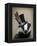 Steampunk Badger in Top Hat-Fab Funky-Framed Stretched Canvas